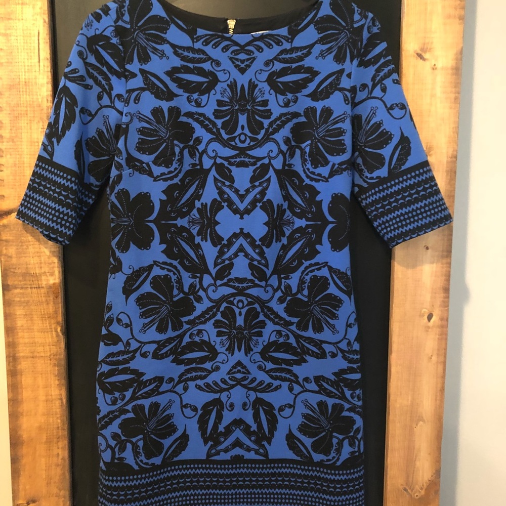 Women’s Eliza J. Blue floral dress size 2